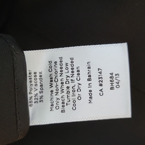 NWT Talbots Brown Straight Leg Trousers Size 14P Petite - Picture 6 of 6